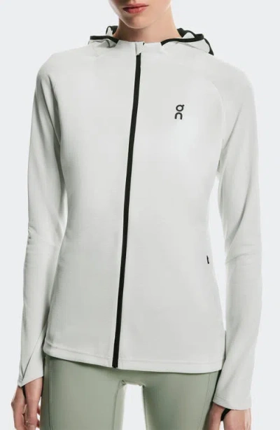 On Climate Zip Hoodie In Gray