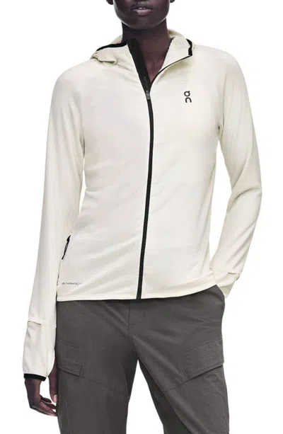 On Climate Zip Hoodie In White