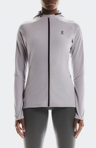 On Climate Zip Hoodie In Purple