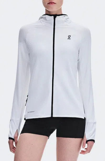 On Climate Zip Hoodie In White