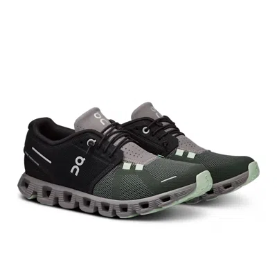 On Cloud 5 59-98158 Sneakers Women's 5 Black Lead Athletic Running Shoes Khd1626