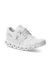 On Low Top Sneakers With Mesh Upper And Rubber Outsole In White