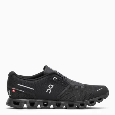 On Cloud 5 Waterproof Sneakers In Black