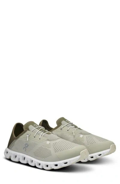 On Cloud 5 Coast Sneaker In Chalk/olive