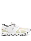 On Cloud 5 Push Panelled Mesh-knit Sneakers In White