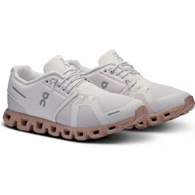 On Cloud 5 Running Shoe In Sand/rosebrown