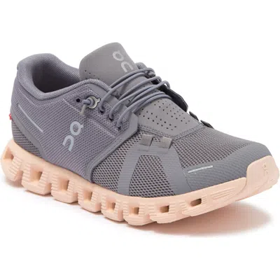 On Cloud 5 Running Shoe In Zinc/shell