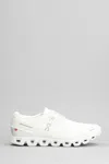 ON CLOUD 5 SNEAKERS IN WHITE POLYESTER