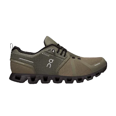 Pre-owned On Cloud 5 Waterproof 'olive Black' In Green