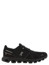On Cloud 6 Wp Rubber-trimmed Stretch-knit Slip- Sneakers In Black