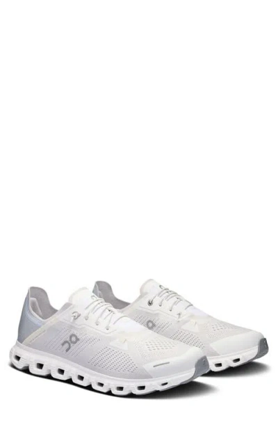 On Cloud 6 Coast Sneaker In White/glacier