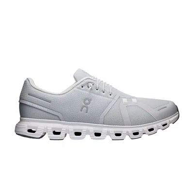 Pre-owned On Cloud 6 'glacier White' In Grey
