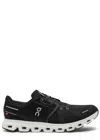 On Cloud 6 Panelled Mesh Sneakers In Black