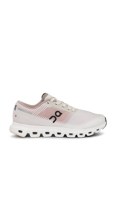 On Cloud 6 Push Sneaker In Beige,blush