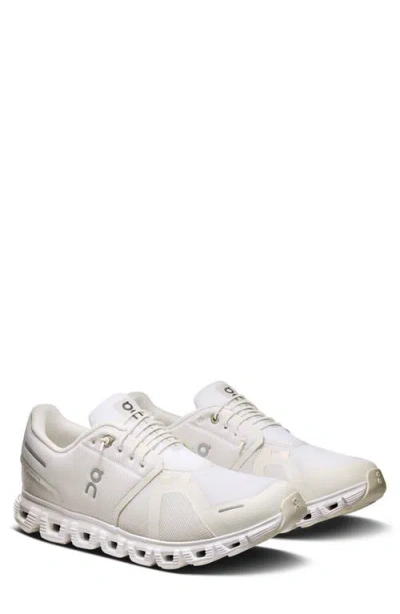 On Cloud 6 Running Sneaker In White/white