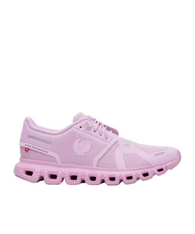 On Cloud 6 Shf Lace-up Sneakers In Pink