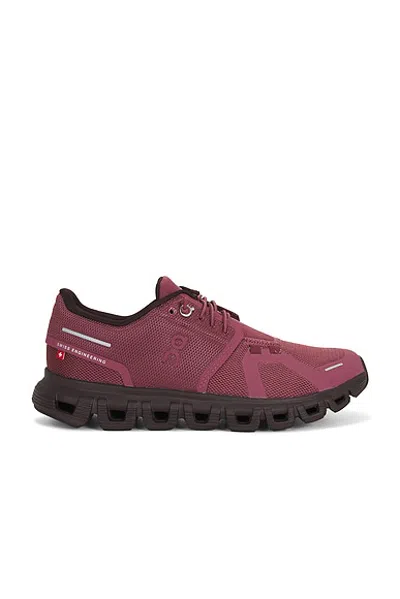 On Cloud 6 Sneaker In Burgundy