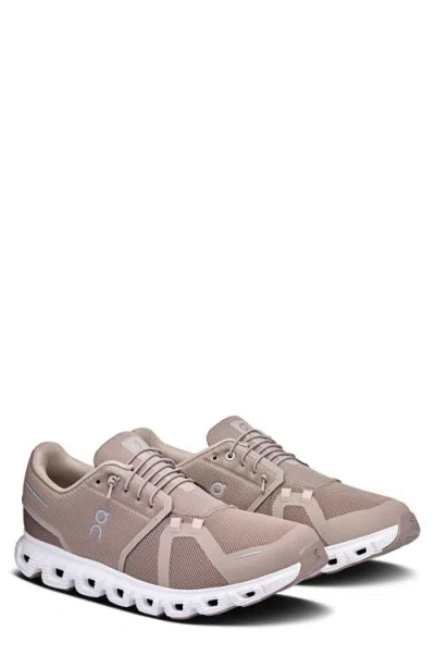 On Cloud 6 Sneaker In Fog/white