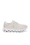 On Running Cloud 5 Panelled Mesh Sneakers In White