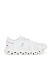 On Low Top Sneakers With Mesh Upper And Rubber Outsole In White