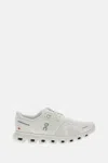 On Low Top Sneakers With Mesh Upper And Rubber Outsole In White
