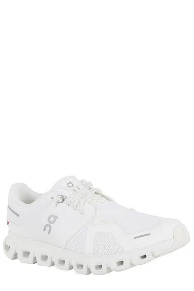 On Breathable White Sneakers With Segmented Cushiing In Animal Print