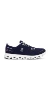 On Low Top Sneakers With Mesh Upper And Rubber Outsole In Blue