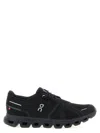 On Cloud 6 Wp Rubber-trimmed Stretch-knit Slip- Sneakers In Black