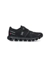 On Running Black Mesh Cloud 6 Sneakers In Black