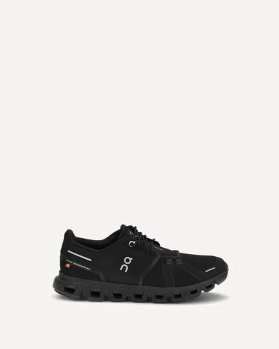 On Womens Black Black F Cloud 6 Mesh Low-top Trainers