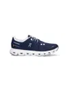 On Low Top Sneakers With Mesh Upper And Rubber Outsole In Blue