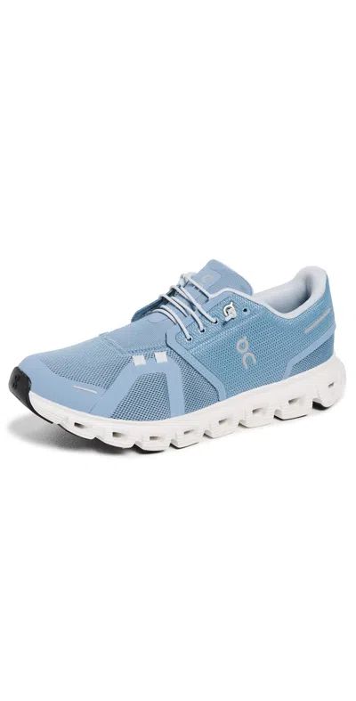 On Cloud 6 Sneakers Chambray/white In Multi