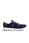 On Breathable Textile And Rubber Sneakers In Blue