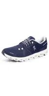 On Low Top Sneakers With Mesh Upper And Rubber Outsole In Midnight/white
