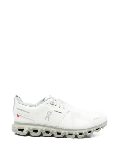 On Cloud 6 Waterproof Lace-up Sneakers In White