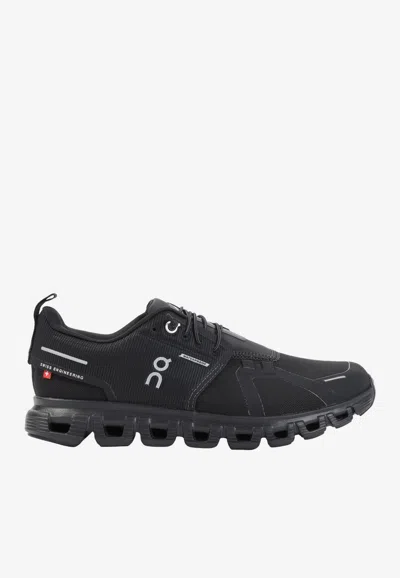 On Cloud 6 Waterproof Low-top Sneakers In Black