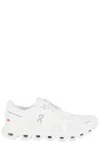On Low Top Sneakers With Mesh Upper And Rubber Outsole In White