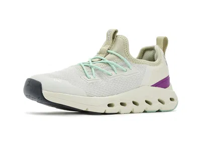 On Cloud Leap (little Kid) Kids Shoes Chalk/elderberry : 11.5 Little Kid M, Synthetic In Multi