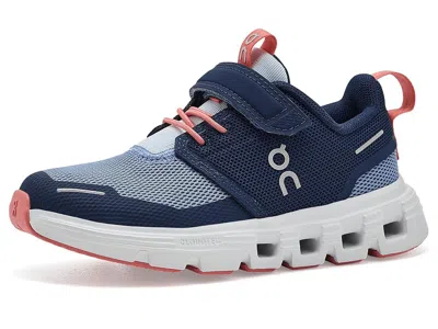 On Cloud Play 2 (little Kid) Kids Shoes Midnight/nectarine: 1 Little Kid M In Blue