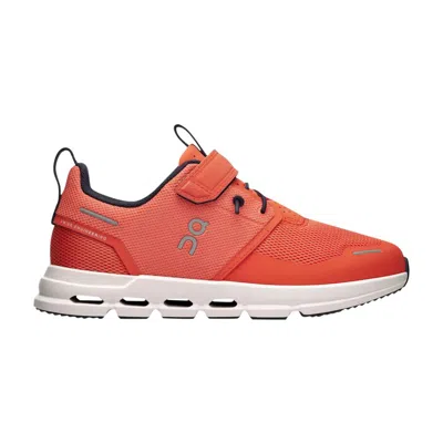 Pre-owned On Cloud Play Kids 'flame White' | Orange | Kid's Size 12.5