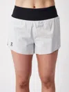 On Cloud Running Shorts In Glacier Black In Multi