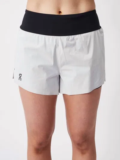 On Cloud Running Shorts In Glacier Black In Multi
