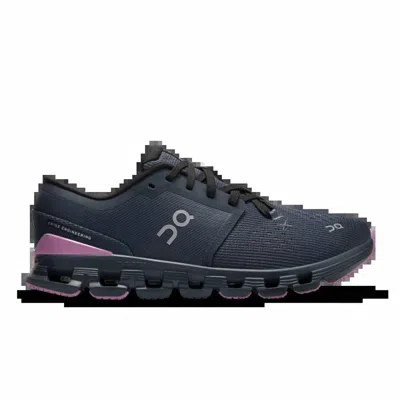 On Cloud Women's Cloud X 4 Shoe In Navy Sakura In Blue
