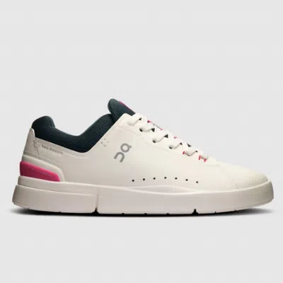 On Cloud Women's Roger Advantage Shoes In Ivory/pink In Multi