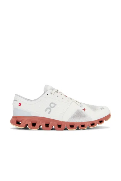 On Gray Cloud X 3 Sneakers In Auburn/ice