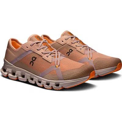 On Cloud X 4 Ad Athletic Shoe In Rosebrown/tangerine