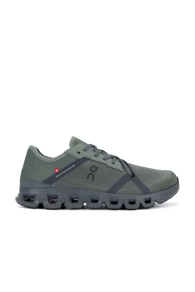 On Mens Olive Ste Cloud X 4 Ad Woven Trainers In Gray