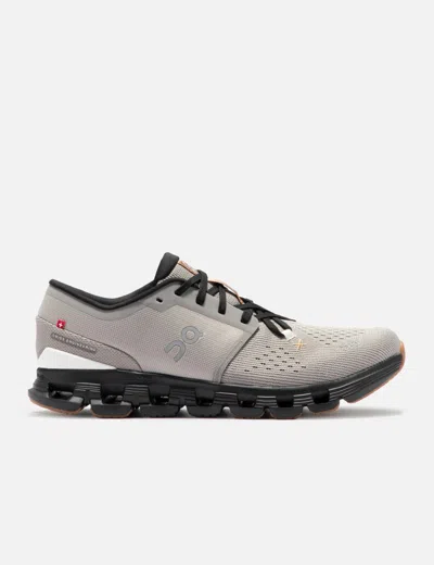 On Taupe Cloud X 4 Sneakers In Grey