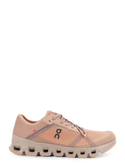 On Cloud X 4 Low-top Mesh Sneakers In Pink