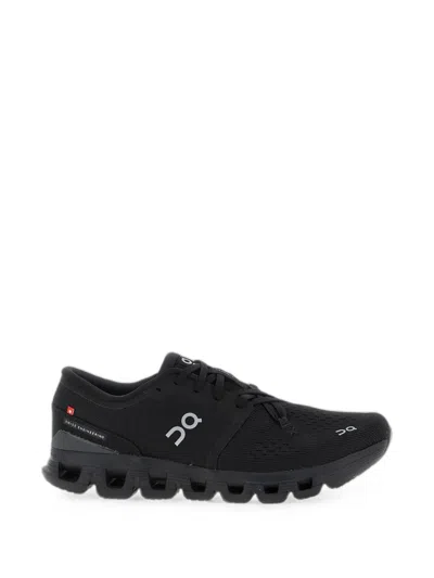 On Cloud X 4 Mesh Sneakers In Black
